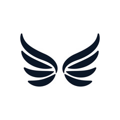 Isolated wings silhouette style icon vector design