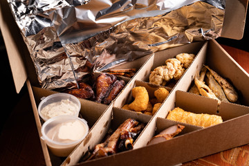 The party box assorted snacks deep-fried beer