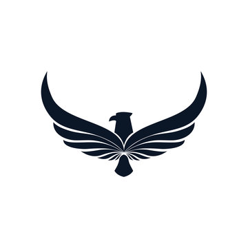 Isolated eagle bird silhouette style icon vector design