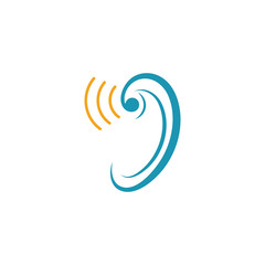 Hearing Logo Template vector icon