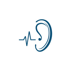 Obraz premium Hearing Logo Template vector icon