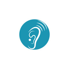 Hearing Logo Template vector icon