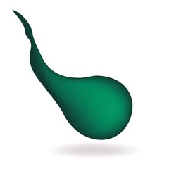 Emerald green nail polish. Vector illustration