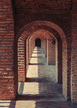 Brick arches in the old caravanserai