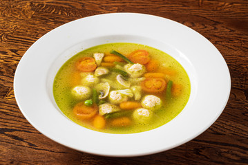 easy vegetable soup with meatballs