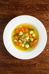 easy vegetable soup with meatballs