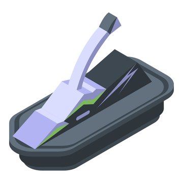 Jet ski icon. Isometric of jet ski vector icon for web design isolated on white background