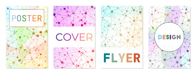 Futuristic background design vector collection. Can be used as cover, banner, flyer, poster, business card, brochure. Artistic geometric background collection. Trendy vector illustration.