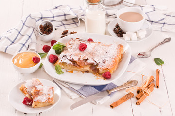 Bougatsa - Greek puff pastry with cream