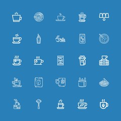 Editable 25 bean icons for web and mobile