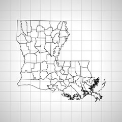 map of Louisiana