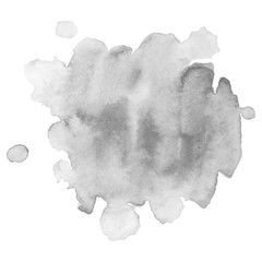 Fototapeta premium Watercolor black and white backgrounds. .Abstract isolated monochrome vector watercolor stain.
