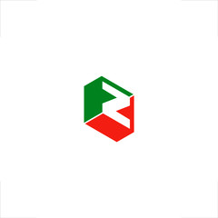 Z letter logo initial design cube