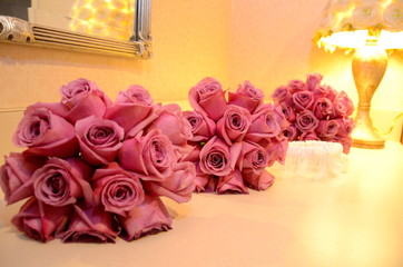 bouquet of pink roses