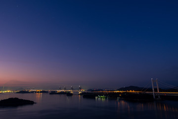 Fototapeta na wymiar 鷲羽山からの夜景