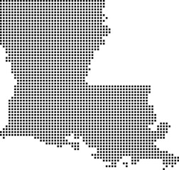 Fototapeta na wymiar map of Louisiana