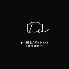 Lu Initial Signature Photography Logo