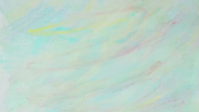 colorful chalk, crayon background, grunge artistic pastel colors background in stop motion, time lapse