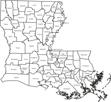 map of Louisiana