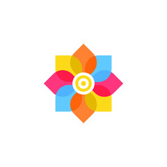 Fototapeta premium Illustration of beautiful colorful flower stock