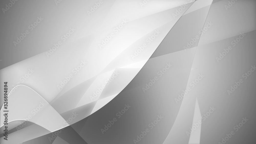 Poster smooth grey background with bened lines.