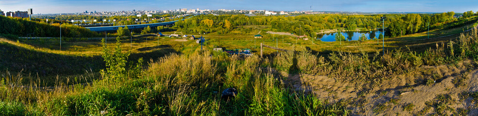 Panorama of the city of Novosibirsk