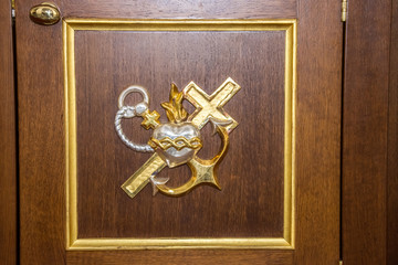 Interior Items in the Cathedral of the Roman Catholic Church, Odessa City, Ukraine