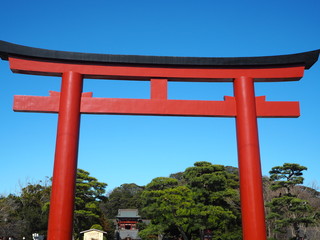 TSURUGAOKA HACHIMANGU in kamakura, JAPAN