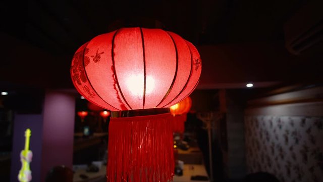 Chinese laterns decorating the streets to celebrate Chinese New Year