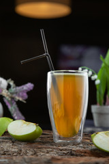 iced tea with lemon and mint