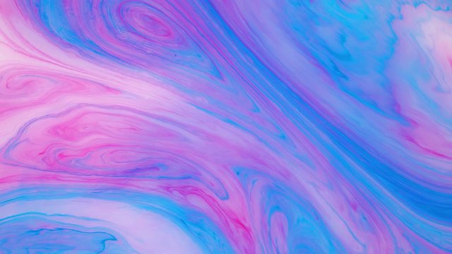Abstract paint ink in motion. Psychedelic background footage. Flowing colorful spots. Liquid design.