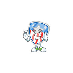 Call me funny shield badges USA with star mascot picture style