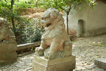 Stone lion stone horse