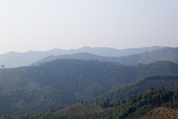 Obraz premium Laos mountain at Oudomxay, Laos