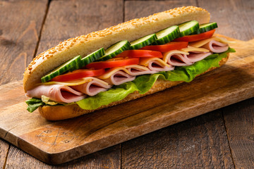 ham and cheese sandwich