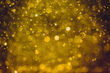 Fototapeta na wymiar Abstract lights luxury gold bokeh