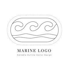 Nautical Vector Icon.Editable outline