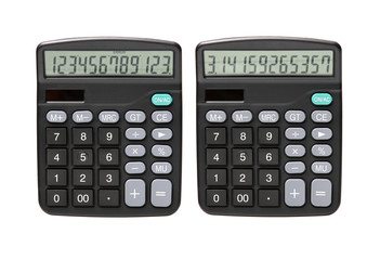 Calculator isolated on white background 