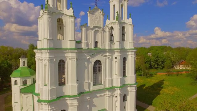 Aerial photography. St. Sophia Cathedral in Polotsk.