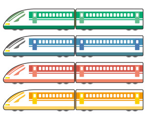 新幹線　電車　列車　鉄道　アイコン