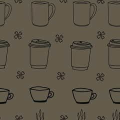 coffee seamless pattern