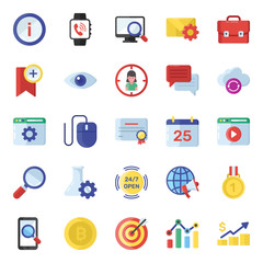  Seo Analysis Flat Vectors Pack 