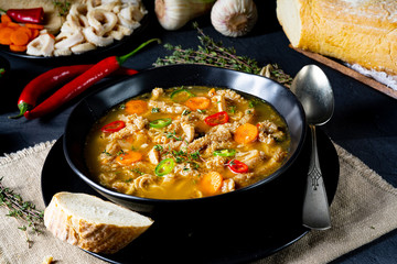 Flaczki - tripe soup the Polish way