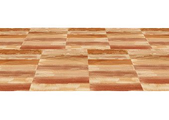 フローリング  遠近感のある水彩イラスト