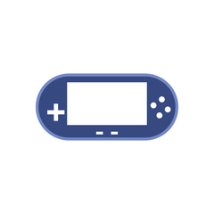 Isolated videogame portable console control line style icon vector design