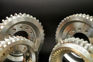 new and large gears background
