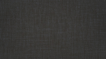 Dark gray anthracite black natural cotton linen textile texture background - obrazy, fototapety, plakaty