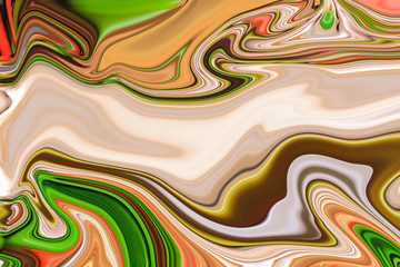 Marble abstract acrylic background. green marbling artwork texture. Marbled ripple pattern.