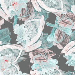 Nela-one, seamless pattern,  abstract illustration.
