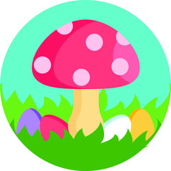 Ester spring icons vector illustration holidays